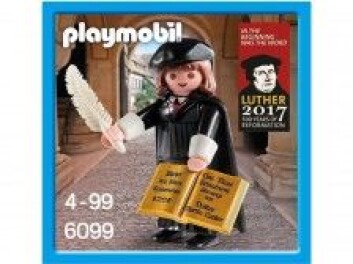 Da den tyske leketøysprodusenten Playmobil lagde en figur av Martin Luther med en penn og Bibelen i hendene, ble det Playmobils raskest solgte leke noensinne. Da den tyske leketøysprodusenten Playmobil lagde en figur av Martin Luther med en penn og Bibelen i hendene, ble det Playmobils raskest solgte leke noensinne.