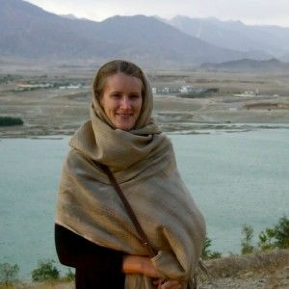 Anne Stenersen under feltarbeid i Afghanistan i 2009. (Foto: Privat)