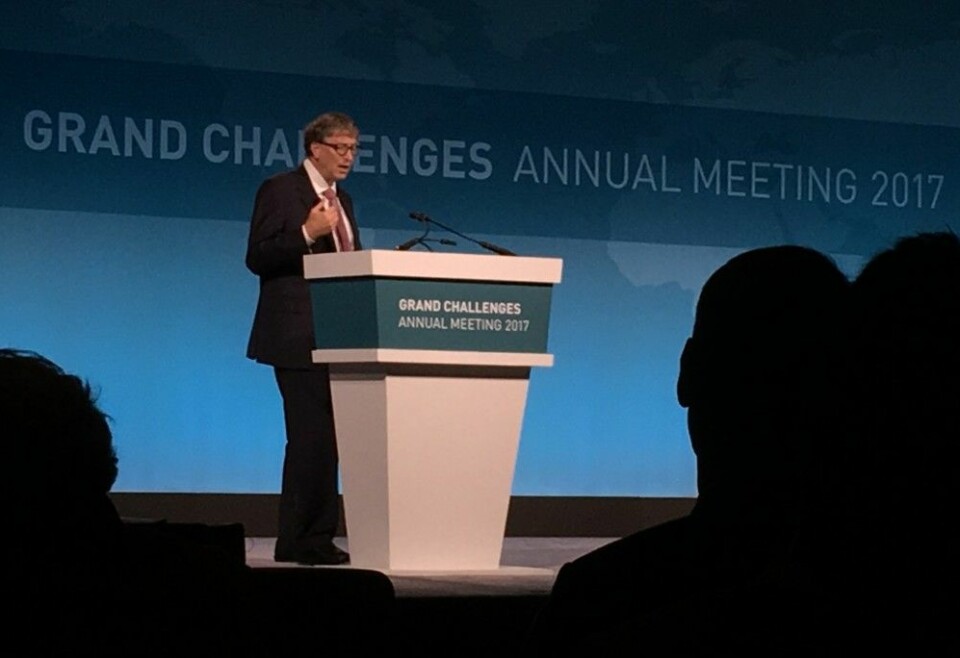 Bill Gates mente de hadde hatt rett da de startet Grand Challenges in Global Health: Det går virkelig an å gjøre noe med problemene i verden ved hjelp av forskning. ​ (Foto: Ingrid Spilde)