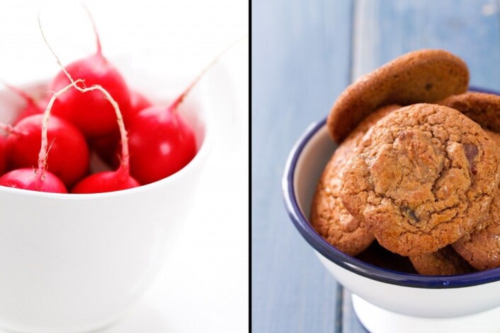 Reddik eller cookie? Det var spørsmålet. (Illustrasjonsfoto: Colourbox) Reddik eller cookie? Det var spørsmålet. (Illustrasjonsfoto: Colourbox)