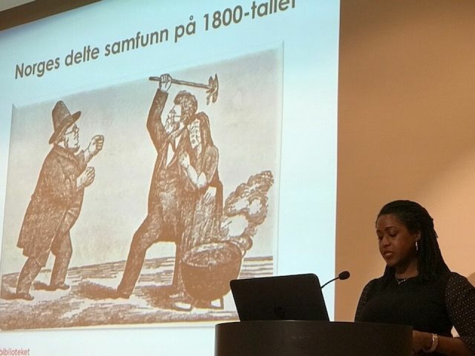 Michelle Tisdel er forskningsbiblioteker ved Nasjonalbiblioteket. Hun mener Eilert Sundt var den første norske aksjonsforsker og oppdragsforsker og at privatarkivet hans, hvor mye er digitalisert, er en gullgruve for forskere. (Foto: Siw Ellen Jakobsen>)