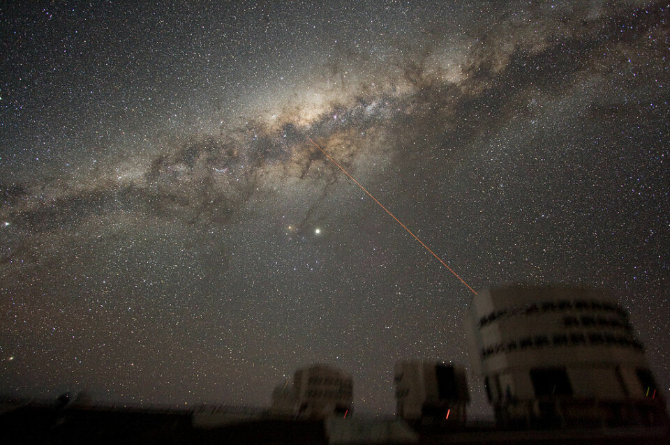 Det er vanskeligere å oppdage objekter som kan gjemme seg i forstyrrelsene fra Melkeveien, ifølge studien. Dette er illustrasjonsbilde av Very Large Telescope (VLT) i Chile . (Illustrasjonsbilde: Y.Beletsky/ESO/CC BY 3.0)