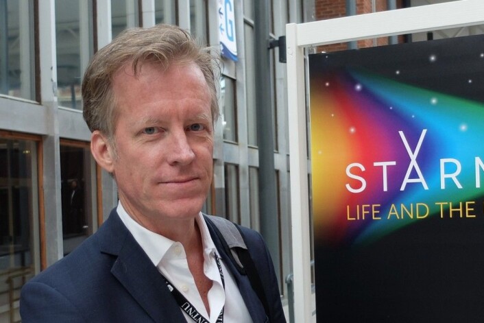 Curt Rice, rektor ved Høgskolen i Oslo og Akershus, var på plass i Trondheim Spektrum under Starmus-festivalen. (Foto: Eivind Torgersen) Curt Rice, rektor ved Høgskolen i Oslo og Akershus, var på plass i Trondheim Spektrum under Starmus-festivalen. (Foto: Eivind Torgersen)