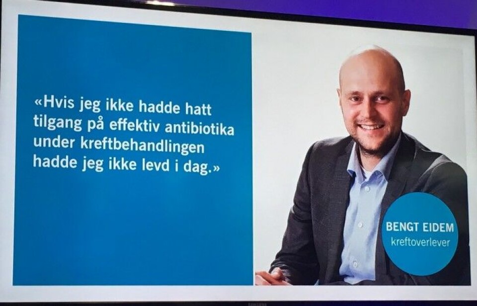 Bengt Eidem har overlevd kreft to ganger, og stiller opp i Kreftforeningens kampanje for mindre antibiotikabruk.(Foto: Anne Lise Stranden/forskning.no)