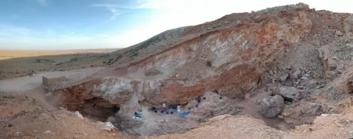Her levde det Homo sapiens for 300 000 år siden i Marokko. (Foto: Shannon McPherron, MPI EVA Leipzig)